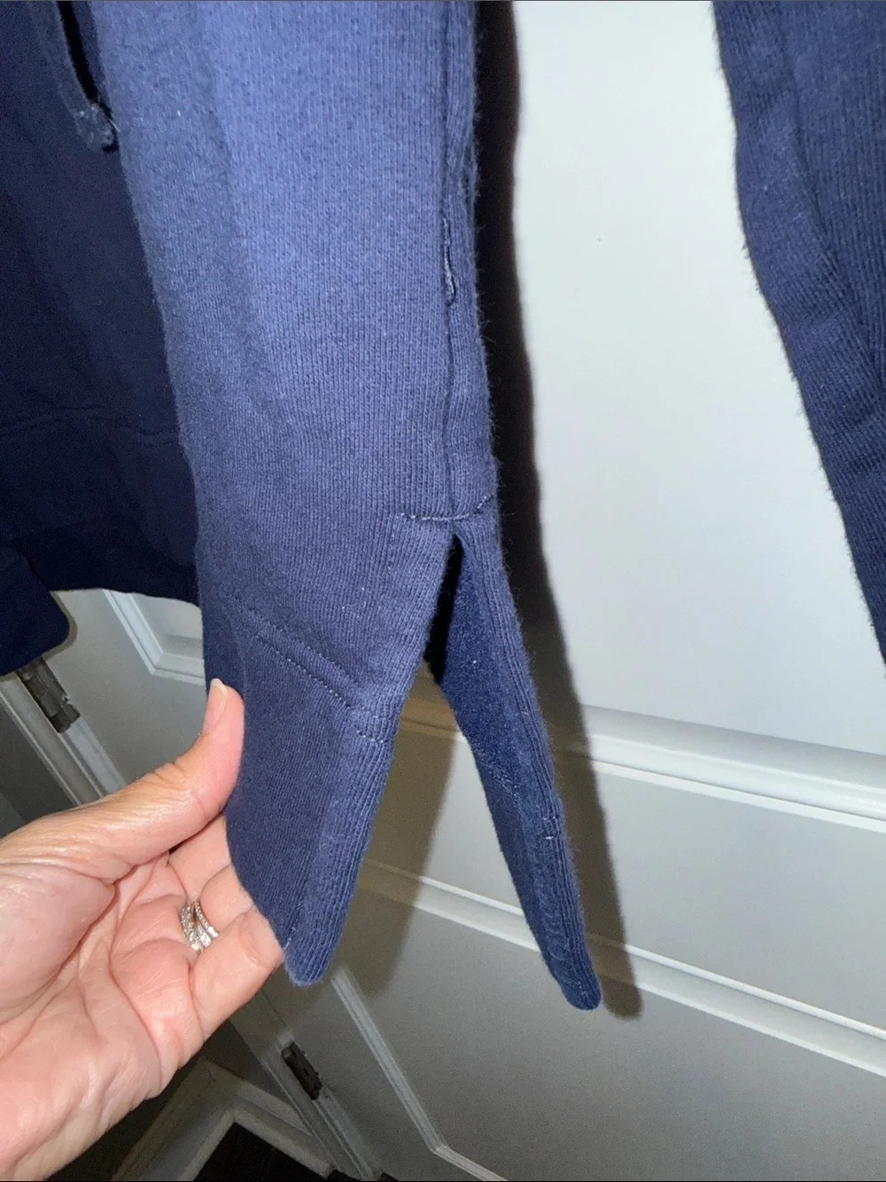 J. Crew WoMen's Navy Hooded Pullover Sweatshirt size X Small